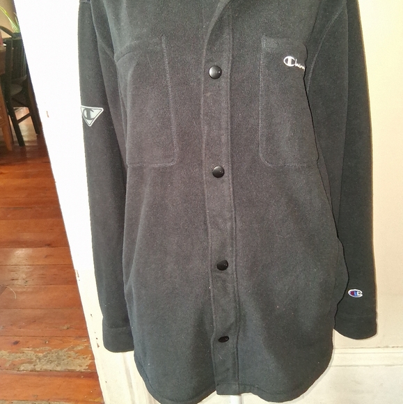 *bogo* Champion Men's Black Fleece Jacket - Picture 2 of 5